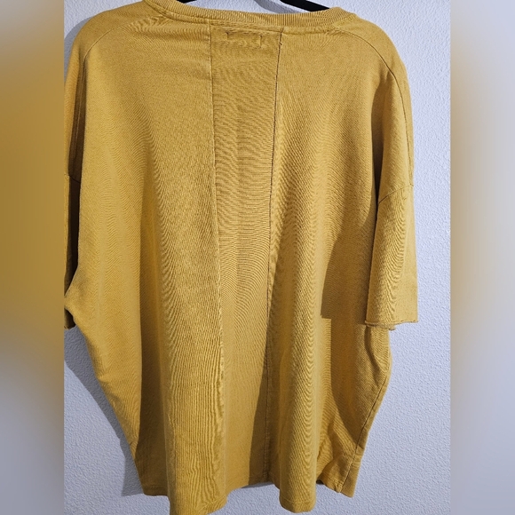 Zara Men Mustard Ribbed Shirt - Picture 4 of 5